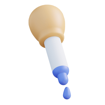 3D illustration eyedropper graphic design png