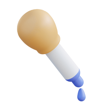 3D illustration eyedropper graphic design png