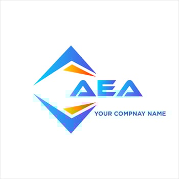 AEA abstract technology logo design on white background. AEA creative initials letter logo concept. vector