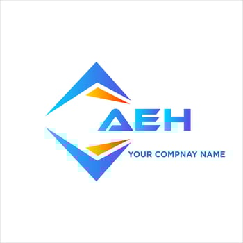 AEH abstract technology logo design on white background. AEH creative initials letter logo concept. vector