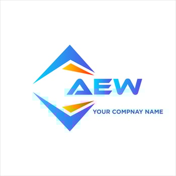 AEW abstract technology logo design on white background. AEW creative initials letter logo concept. vector