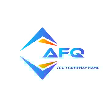 AFQ abstract technology logo design on white background. AFQ creative initials letter logo concept. vector