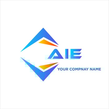 AIE abstract technology logo design on white background. AIE creative initials letter logo concept. vector