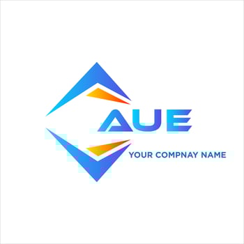 AUE abstract technology logo design on white background. AUE creative initials letter logo concept. vector