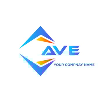 AVE abstract technology logo design on white background. AVE creative initials letter logo concept. vector