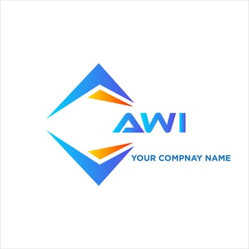 AWI abstract technology logo design on white background. AWI creative initials letter logo concept. vector