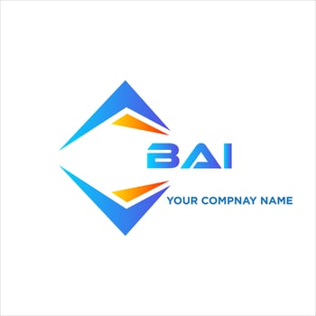 BAI abstract technology logo design on white background. BAI creative initials letter logo concept. vector