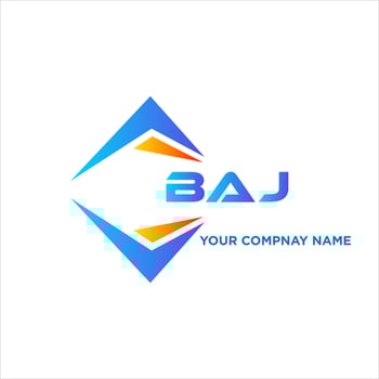 BAJ abstract technology logo design on white background. BAJ creative initials letter logo concept. vector