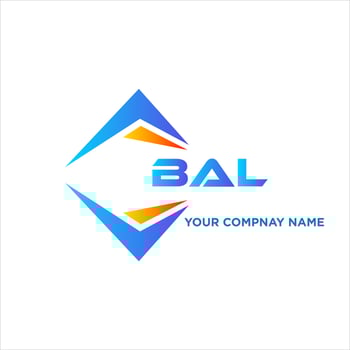 BAL abstract technology logo design on white background. BAL creative initials letter logo concept. vector