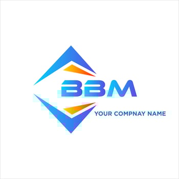 BBM abstract technology logo design on white background. BBM creative initials letter logo concept. vector