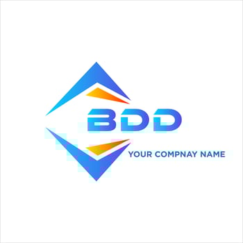BDD abstract technology logo design on white background. BDD creative initials letter logo concept. vector