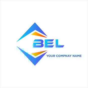 BEL abstract technology logo design on white background. BEL creative initials letter logo concept. vector