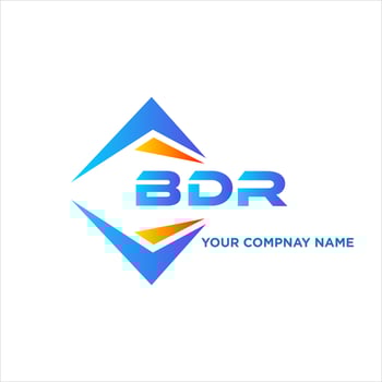 BDR abstract technology logo design on white background. BDR creative initials letter logo concept. vector