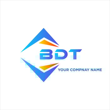 BDT abstract technology logo design on white background. BDT creative initials letter logo concept. vector