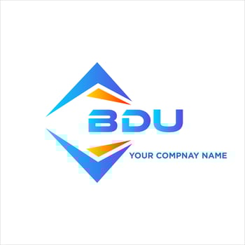 BDU abstract technology logo design on white background. BDU creative initials letter logo concept. vector