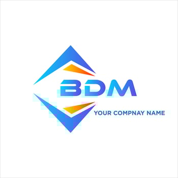 BDM abstract technology logo design on white background. BDM creative initials letter logo concept. vector