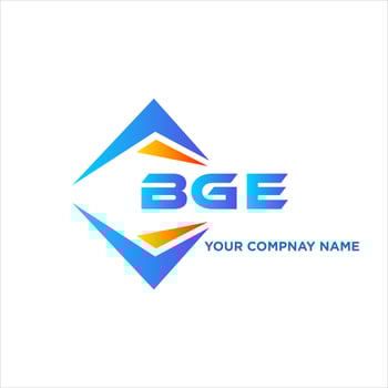 BGE abstract technology logo design on white background. BGE creative initials letter logo concept. vector