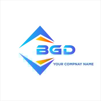 BGD abstract technology logo design on white background. BGD creative initials letter logo concept. vector