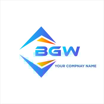 BGW abstract technology logo design on white background. BGW creative initials letter logo concept. vector