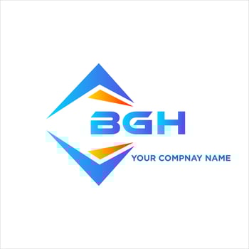 BGH abstract technology logo design on white background. BGH creative initials letter logo concept. vector