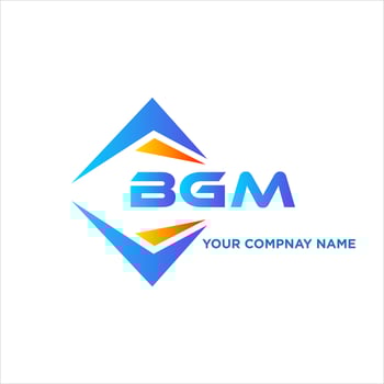 BGM abstract technology logo design on white background. BGM creative initials letter logo concept. vector
