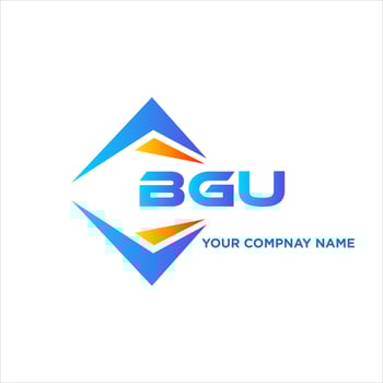 BGU abstract technology logo design on white background. BGU creative initials letter logo concept. vector