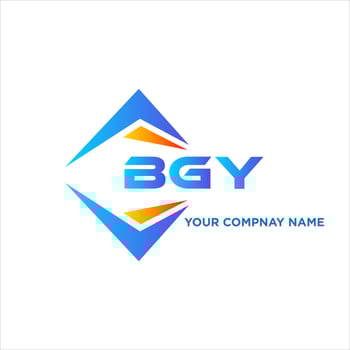 BGY abstract technology logo design on white background. BGY creative initials letter logo concept. vector