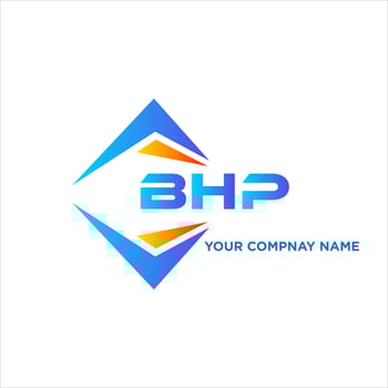 BHP abstract technology logo design on white background. BHP creative initials letter logo concept. vector