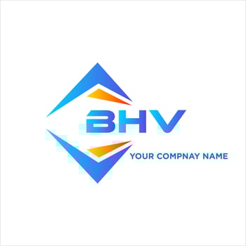BHV abstract technology logo design on white background. BHV creative initials letter logo concept. vector