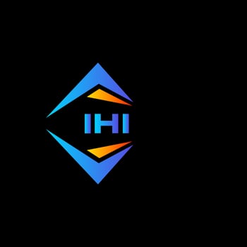 IHI abstract technology logo design on white background. IHI creative initials letter logo concept. vector