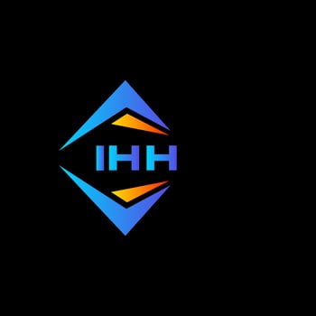 IHH abstract technology logo design on white background. IHH creative initials letter logo concept. vector