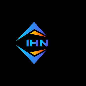 IHN abstract technology logo design on white background. IHN creative initials letter logo concept. vector