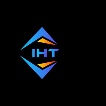 IHT abstract technology logo design on white background. IHT creative initials letter logo concept. vector