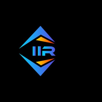 IIR abstract technology logo design on white background. IIR creative initials letter logo concept. vector