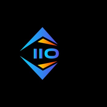 IIO abstract technology logo design on white background. IIO creative initials letter logo concept. vector