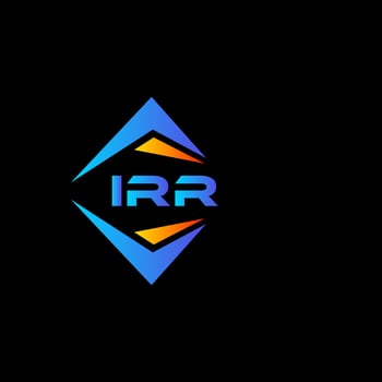 IRR abstract technology logo design on white background. IRR creative initials letter logo concept. vector