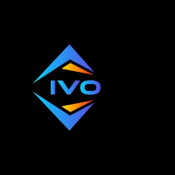 IVO abstract technology logo design on white background. IVO creative initials letter logo concept. vector