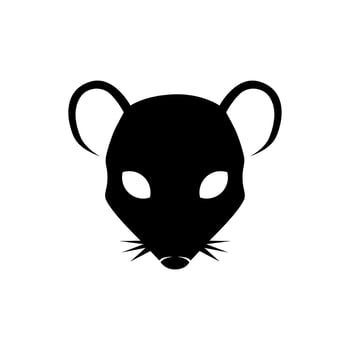 rat head vector logo