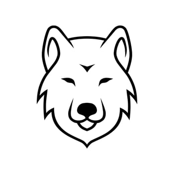 wolf head vector logo