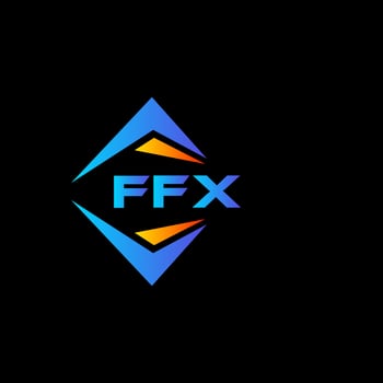 FFX abstract technology logo design on white background. FFX creative initials letter logo concept. vector