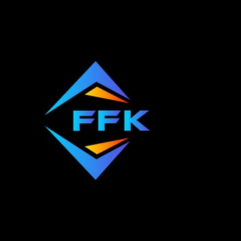 FFK abstract technology logo design on white background. FFK creative initials letter logo concept. vector