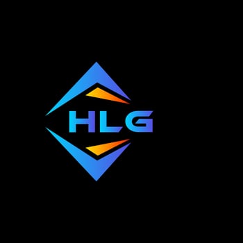 HLG abstract technology logo design on Black background. HLG creative initials letter logo concept. vector