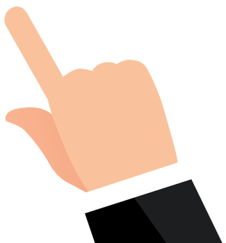 Businessman touching mobile phone.hands pointing index finger, touch screen interaction png