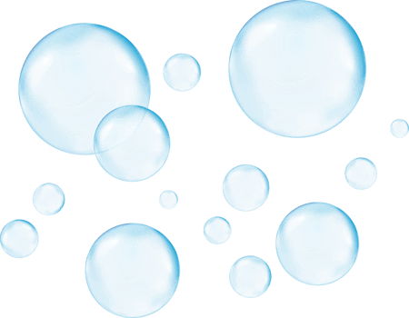 Realistic transparent  3d bubbles underwater . Soap bubbles  illustration png