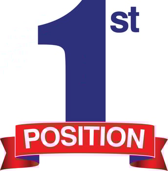 1st Position , Number one first place winner label vector