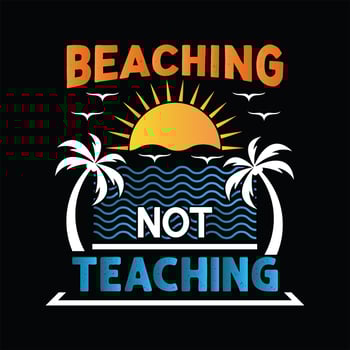 Beach T-shirt Design vector
