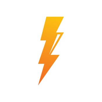 flash thunder bolt illustration vector