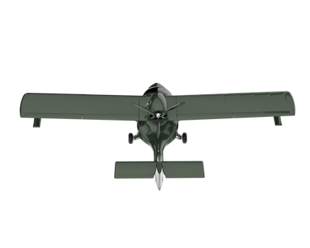Airplane isolated on transparent background. 3d rendering - illustration png