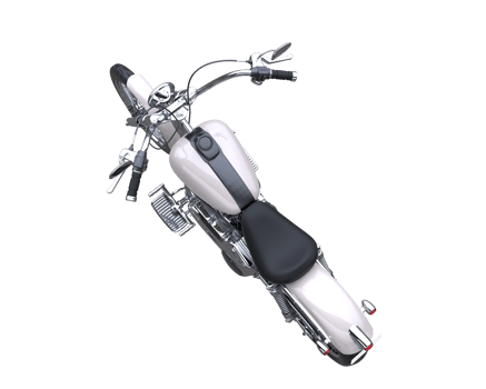 Motorcycle isolated on transparent background. 3d rendering - illustration png