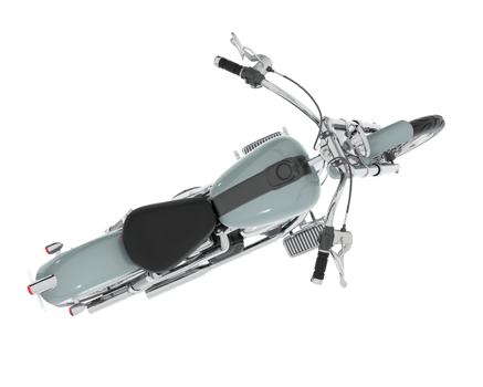 Motorcycle isolated on transparent background. 3d rendering - illustration png